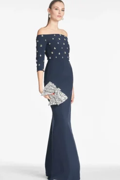 Sachin & Babi Amarette Gown - Dark Midnight Clearance