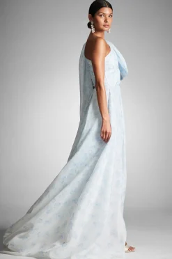 Sachin & Babi Anouk Gown - Blue Degrade Floral Store