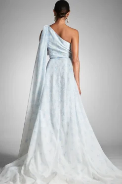 Sachin & Babi Anouk Gown - Blue Degrade Floral Store