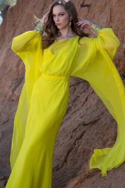 Sachin & Babi Aphrodite Gown - Neon Limeade Fashion