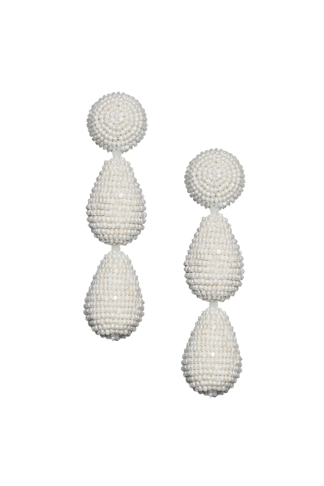 Sachin & Babi Arielle Earrings - Smooth Beads Ivory Hot
