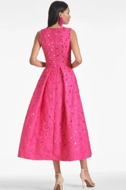 Sachin & Babi Ashley Gown - Fuchsia Online