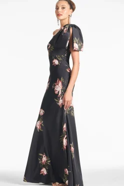 Sachin & Babi Aubrey Gown - Noir Blossom Sale