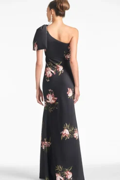 Sachin & Babi Aubrey Gown - Noir Blossom Sale