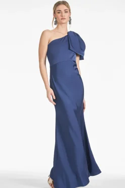 Sachin & Babi Aubrey Gown - Washed Indigo Outlet