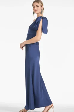 Sachin & Babi Aubrey Gown - Washed Indigo Outlet