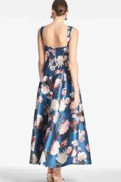 Sachin & Babi Audrey Gown - Teal Garden Discount