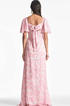 Sachin & Babi Aurora Gown - Rouge Damask Rose Cheap