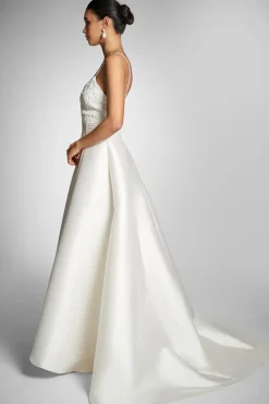 Sachin & Babi Belinda Gown - White/ Ivory New