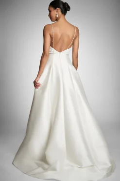 Sachin & Babi Belinda Gown - White/ Ivory New