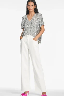 Sachin & Babi Bette Top - Silver Hot