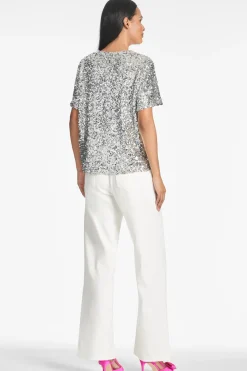 Sachin & Babi Bette Top - Silver Hot