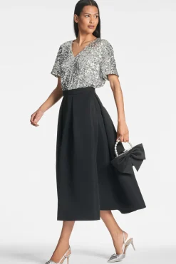 Sachin & Babi Bette Top - Silver Hot