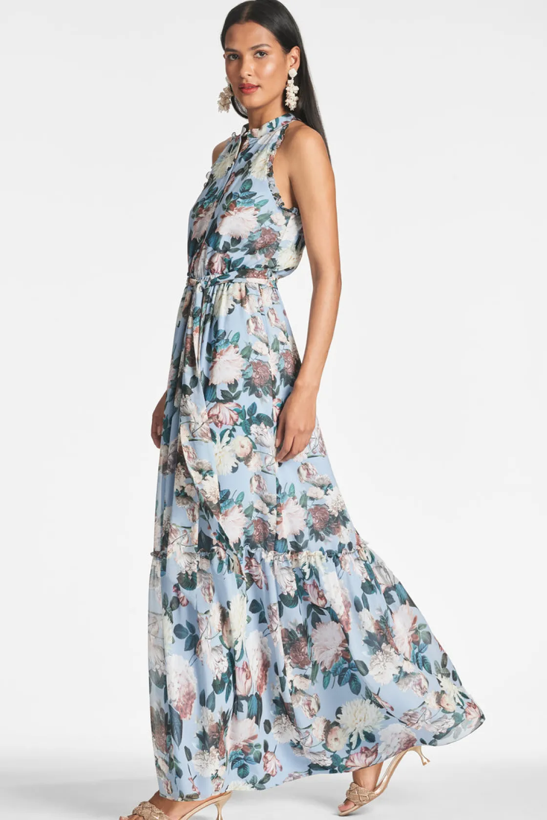 Sachin & Babi Blair Dress - Ice Blue Garden Clearance
