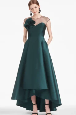 Sachin & Babi Blakely Gown - Forest Green Flash Sale