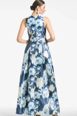 Sachin & Babi Brooke Gown - Blue Ikat Floral Store