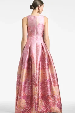 Sachin & Babi Brooke Gown - Light Sunset Hydrangea Best
