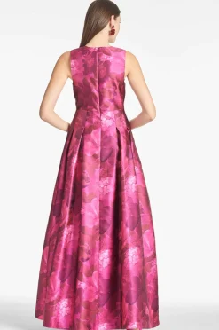 Sachin & Babi Brooke Gown - Magenta Bella Bouquet Fashion