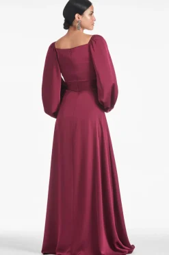 Sachin & Babi Bryant Gown - Garnet Flash Sale