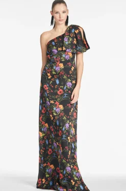 Sachin & Babi Chelsea Gown - Noir Wildflower Best Sale