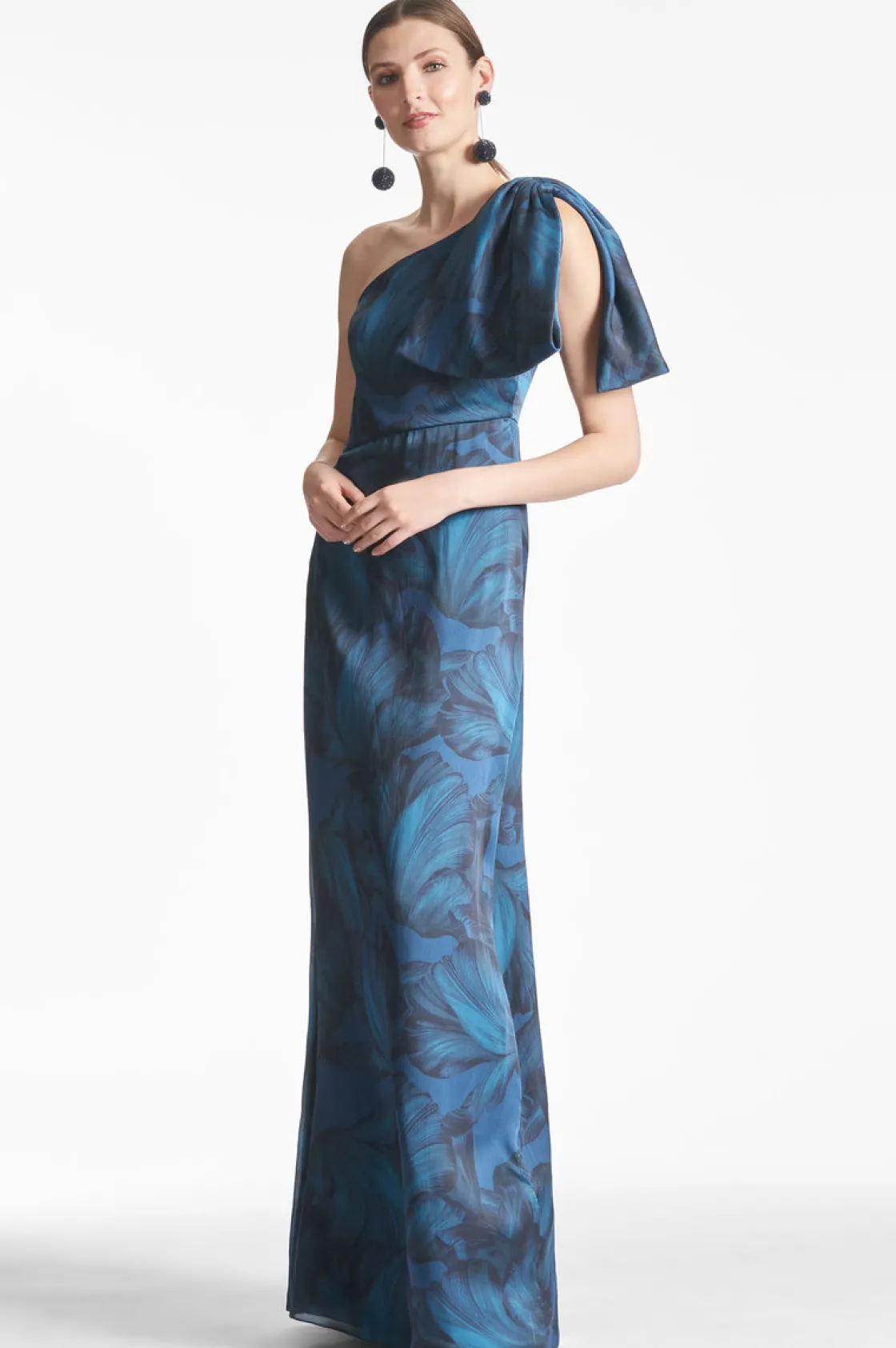 Sachin & Babi Chelsea Gown - Tonal Petal Hot