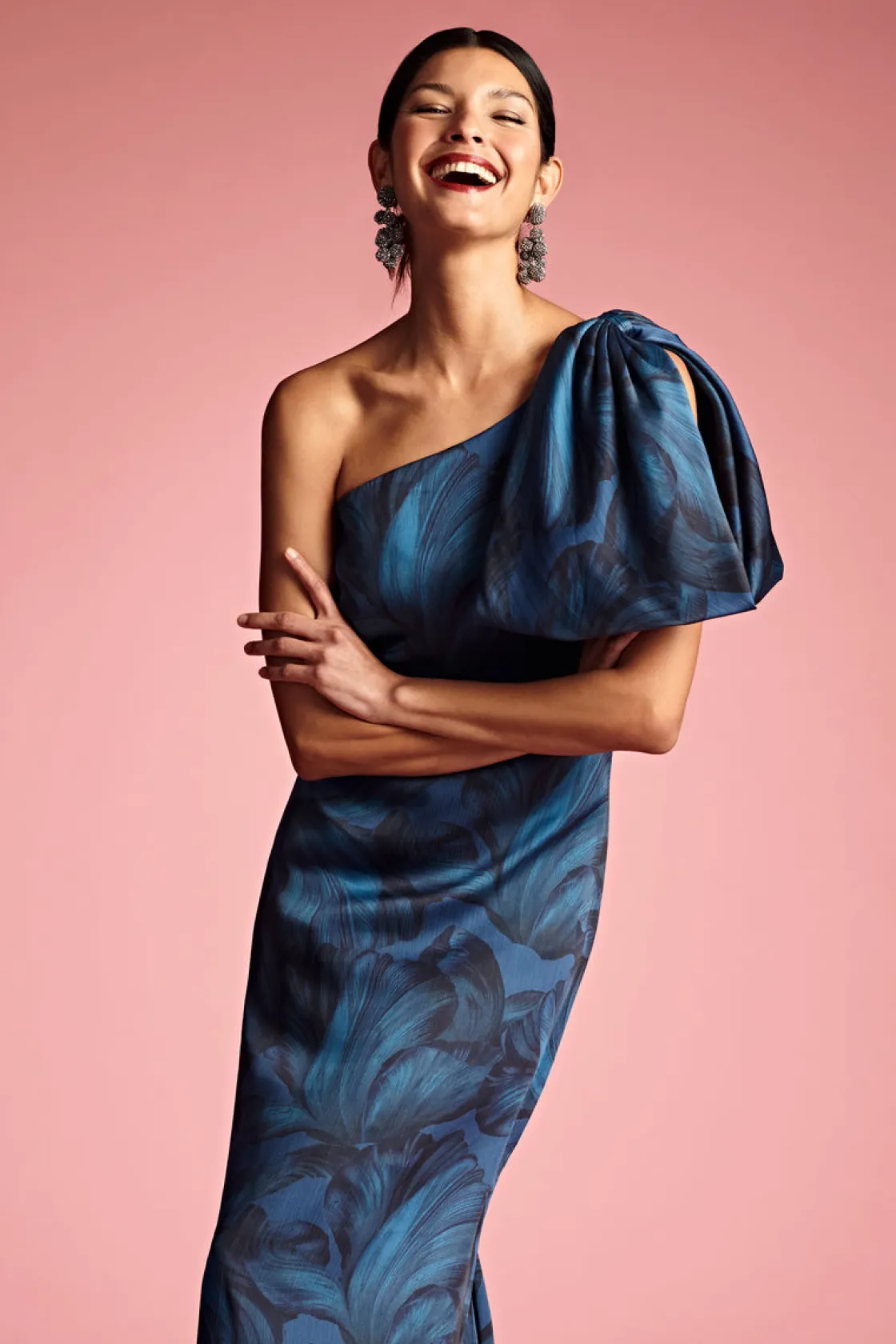 Sachin & Babi Chelsea Gown - Tonal Petal Hot