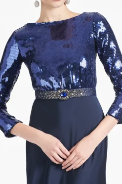 Sachin & Babi Christabel Gown - Sapphire/Midnight Sapphire/Midnight Shop