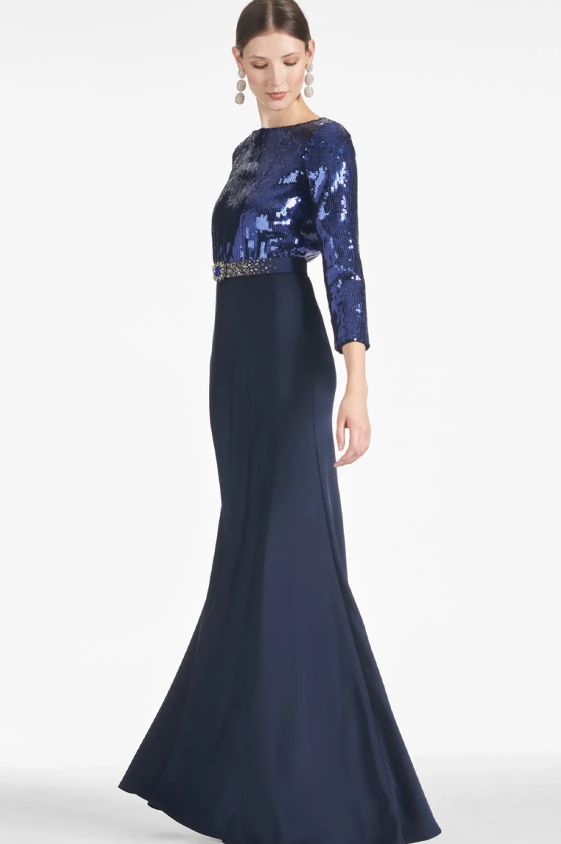 Sachin & Babi Christabel Gown - Sapphire/Midnight Sapphire/Midnight Shop