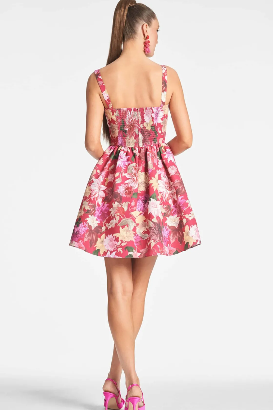 Sachin & Babi Cora Dress - Deep Pink Dahlia Discount