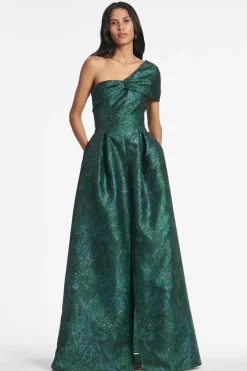 Sachin & Babi Deliah Gown - Malachite Bouquet Multi Store