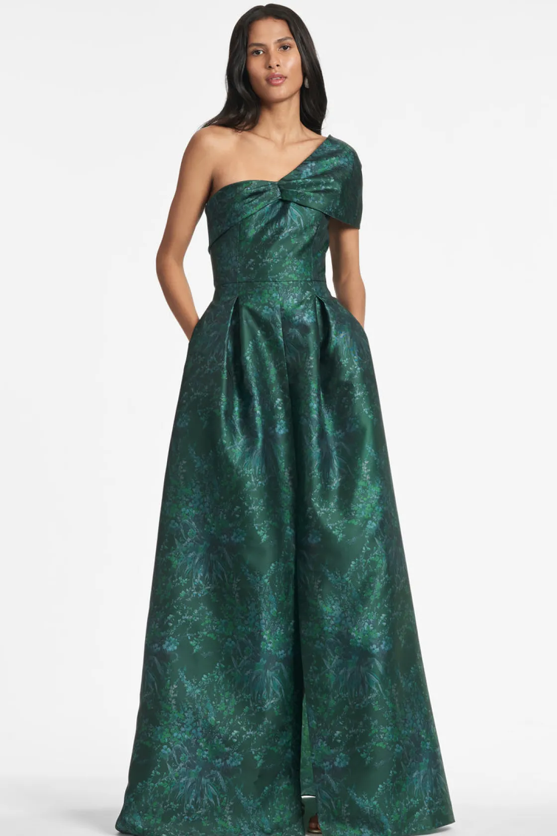 Sachin & Babi Deliah Gown - Malachite Bouquet Multi Store