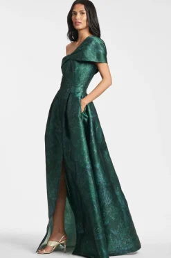 Sachin & Babi Deliah Gown - Malachite Bouquet Multi Store