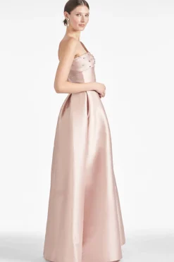 Sachin & Babi Delilah Gown - Silver Peony Flash Sale