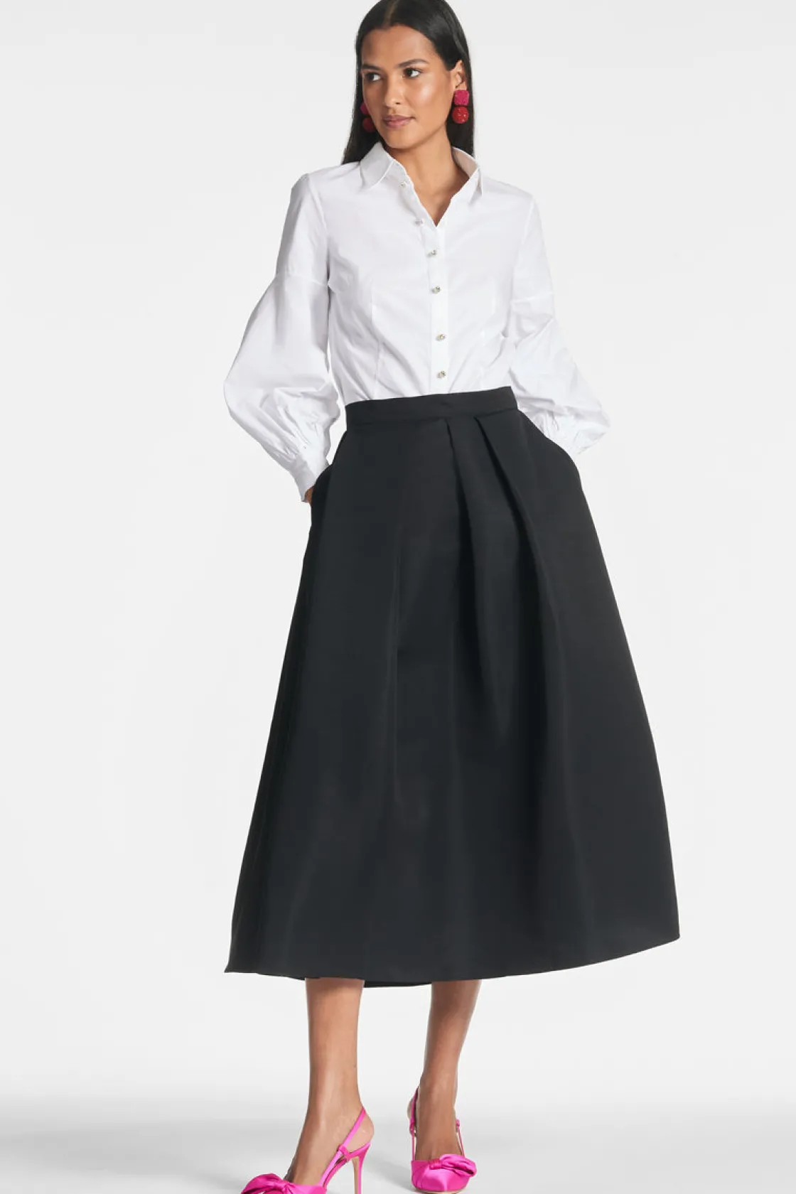Sachin & Babi Elizabeth Top - White Clearance