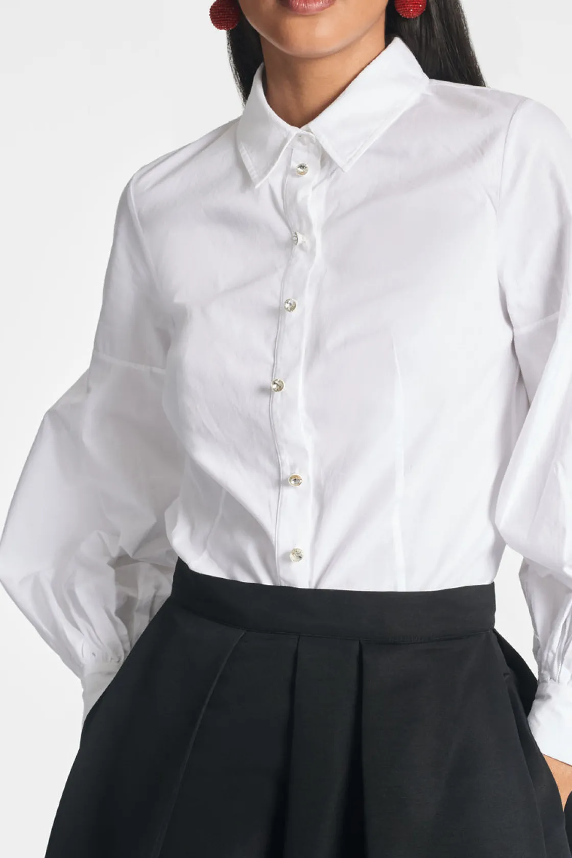 Sachin & Babi Elizabeth Top - White Clearance