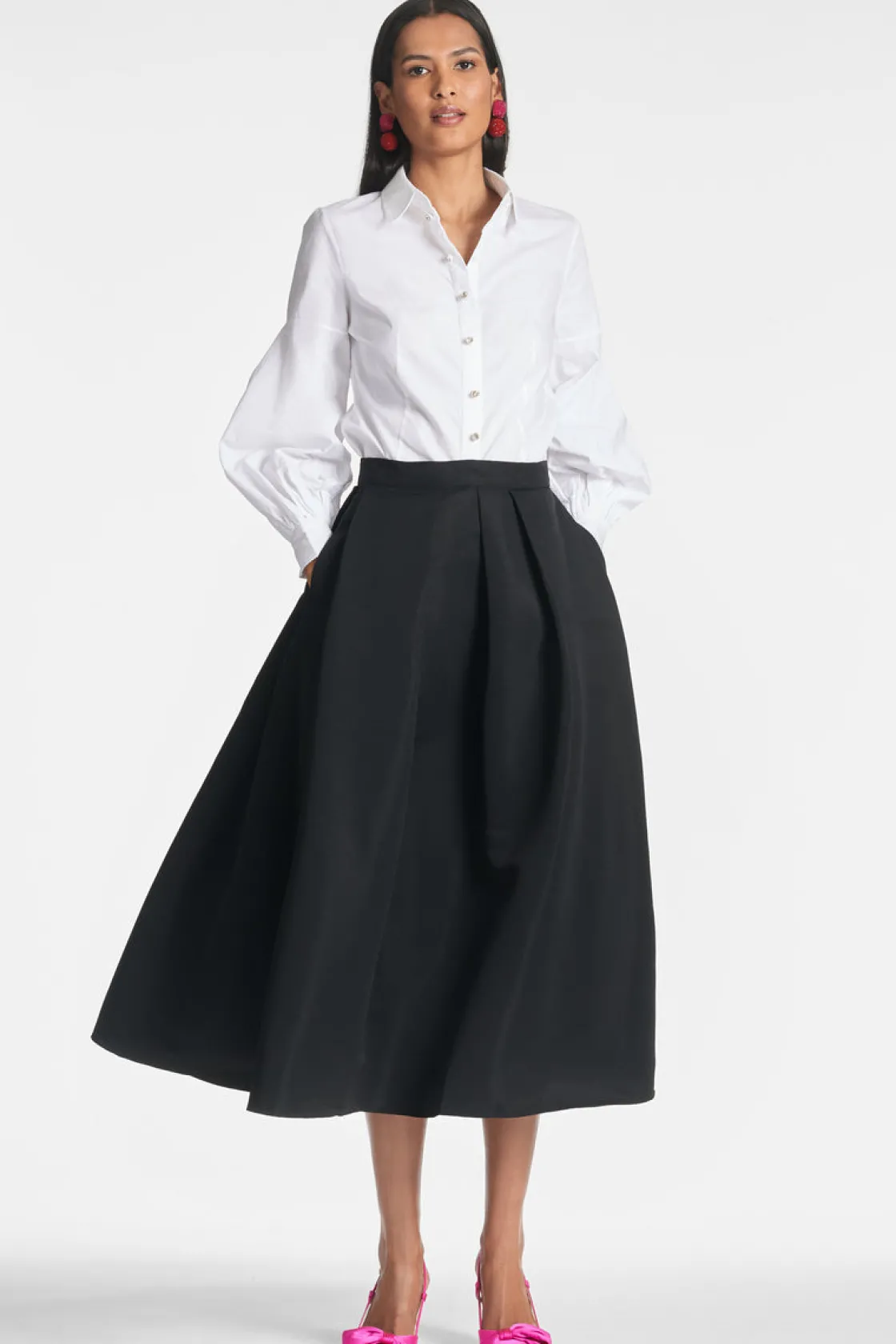 Sachin & Babi Elizabeth Top - White Clearance