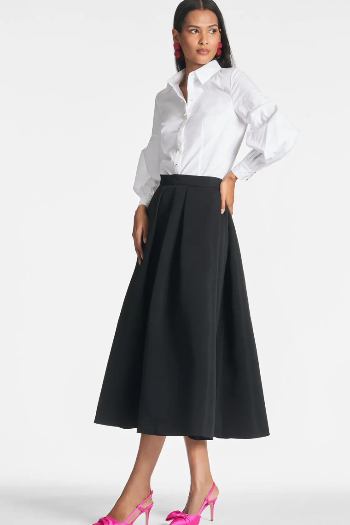 Sachin & Babi Elizabeth Top - White Clearance