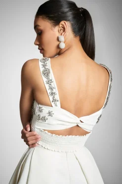 Sachin & Babi Embellished Darcy Top - Ivory Store