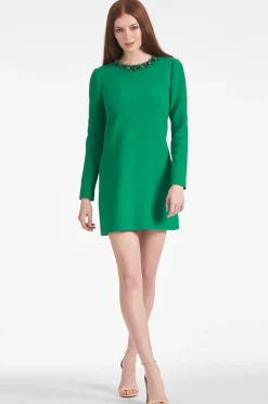 Sachin & Babi Embellished Lily Dress - Cadmium Green Cheap