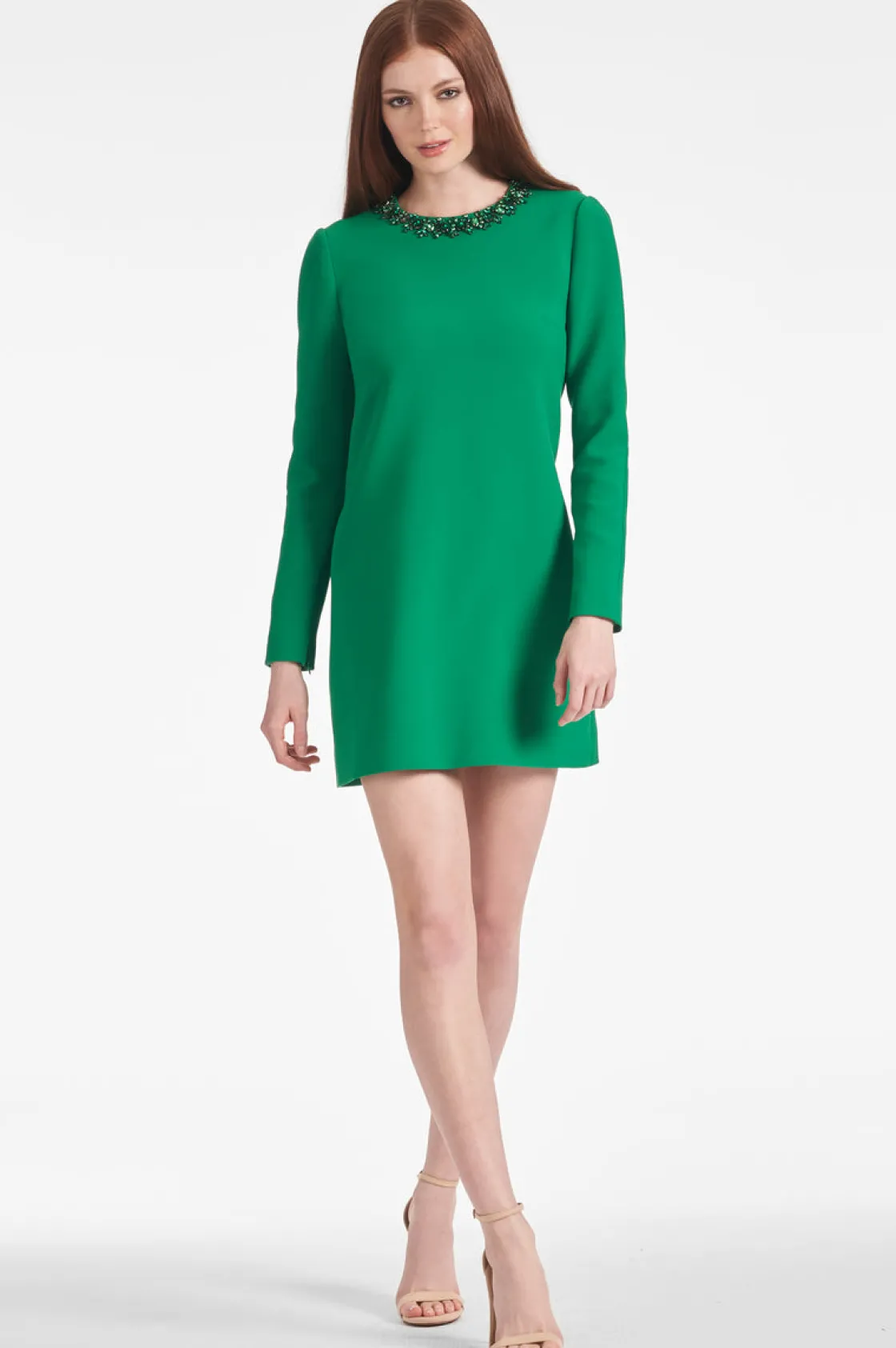 Sachin & Babi Embellished Lily Dress - Cadmium Green Cheap