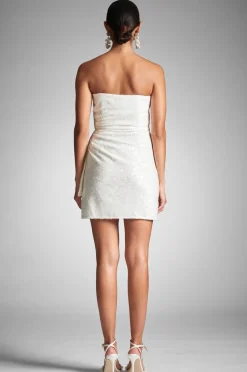 Sachin & Babi Fete Dress - Ivory Sequins Clear/Ivory Shop