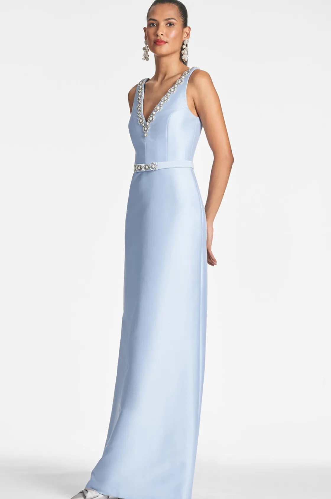 Sachin & Babi Garda Gown - Glacial Blue Store