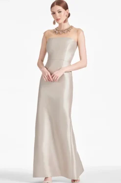 Sachin & Babi Irina Gown - Frosty Pewter Fashion