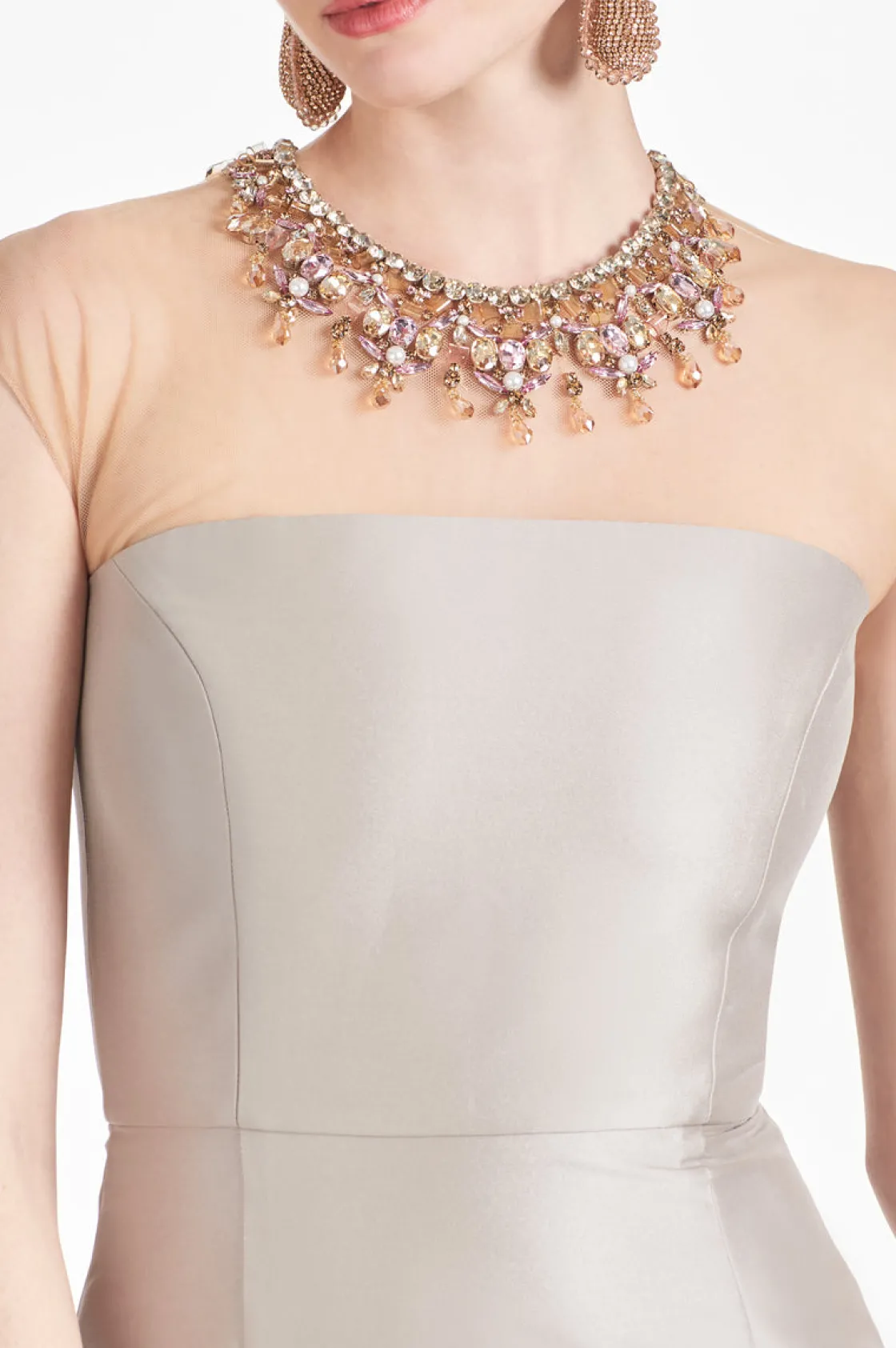 Sachin & Babi Irina Gown - Frosty Pewter Fashion