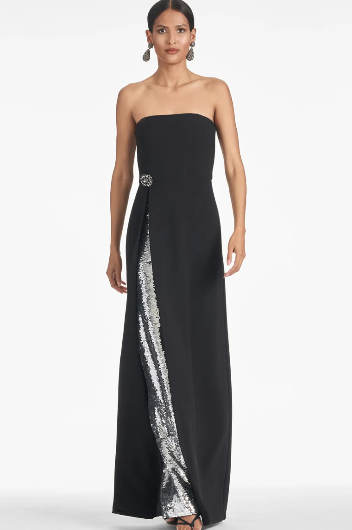 Sachin & Babi Ivy Gown - Black/Silver Black/Silver Clearance
