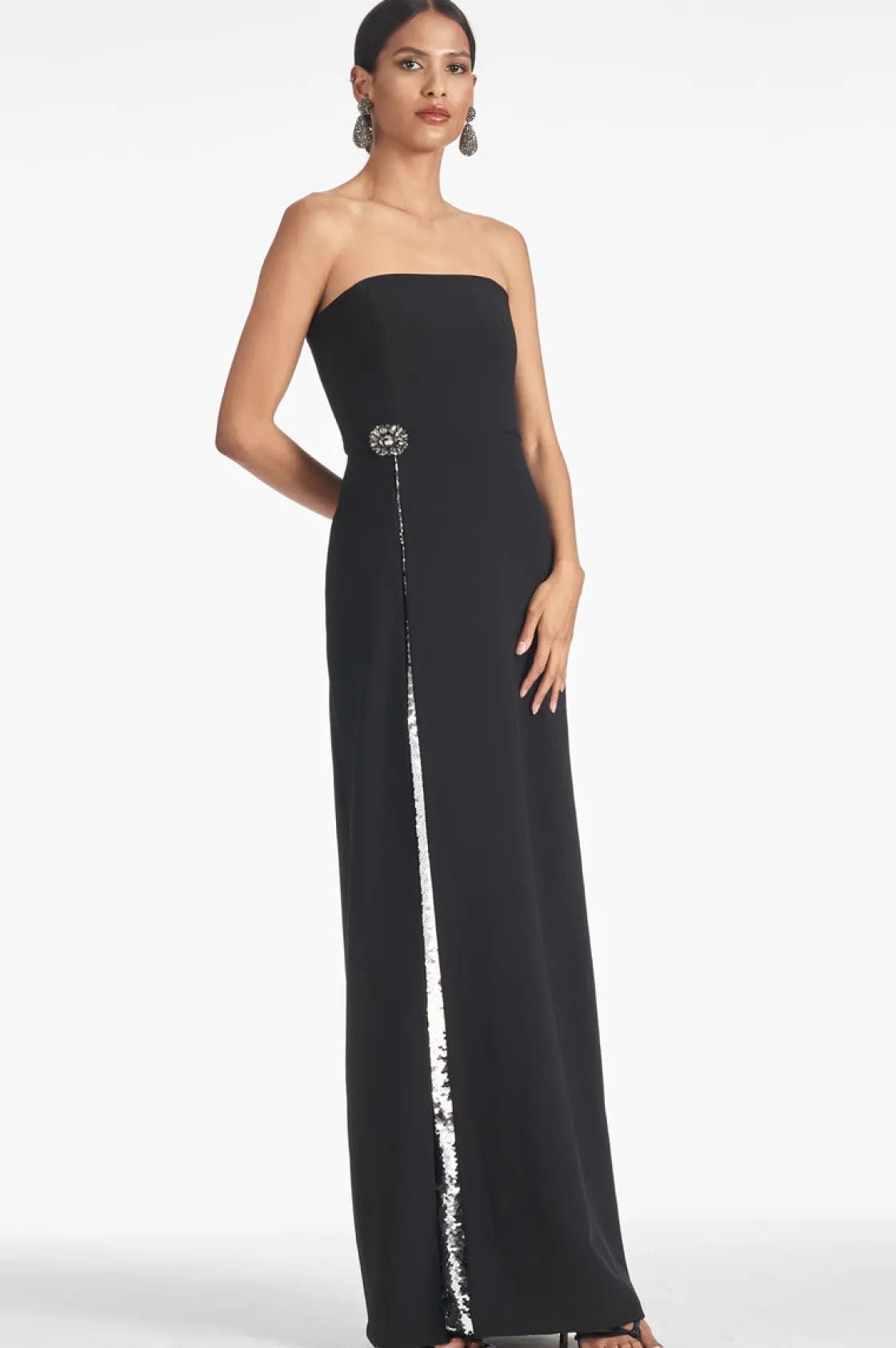 Sachin & Babi Ivy Gown - Black/Silver Black/Silver Clearance