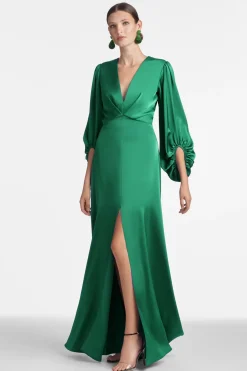 Sachin & Babi Jenny Gown - Emerald Cheap