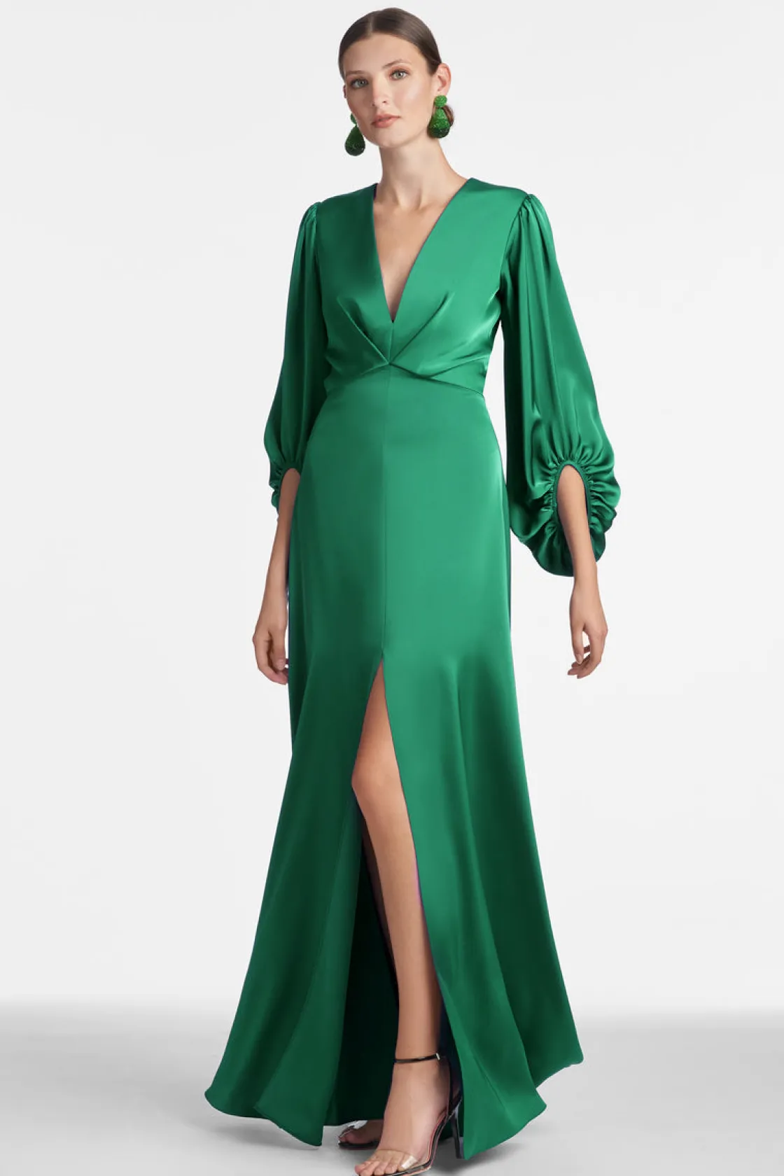 Sachin & Babi Jenny Gown - Emerald Cheap