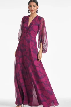 Sachin & Babi Jenny Gown - Magenta Bloom Discount