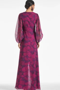 Sachin & Babi Jenny Gown - Magenta Bloom Discount